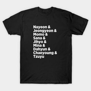 Twice - Names T-Shirt